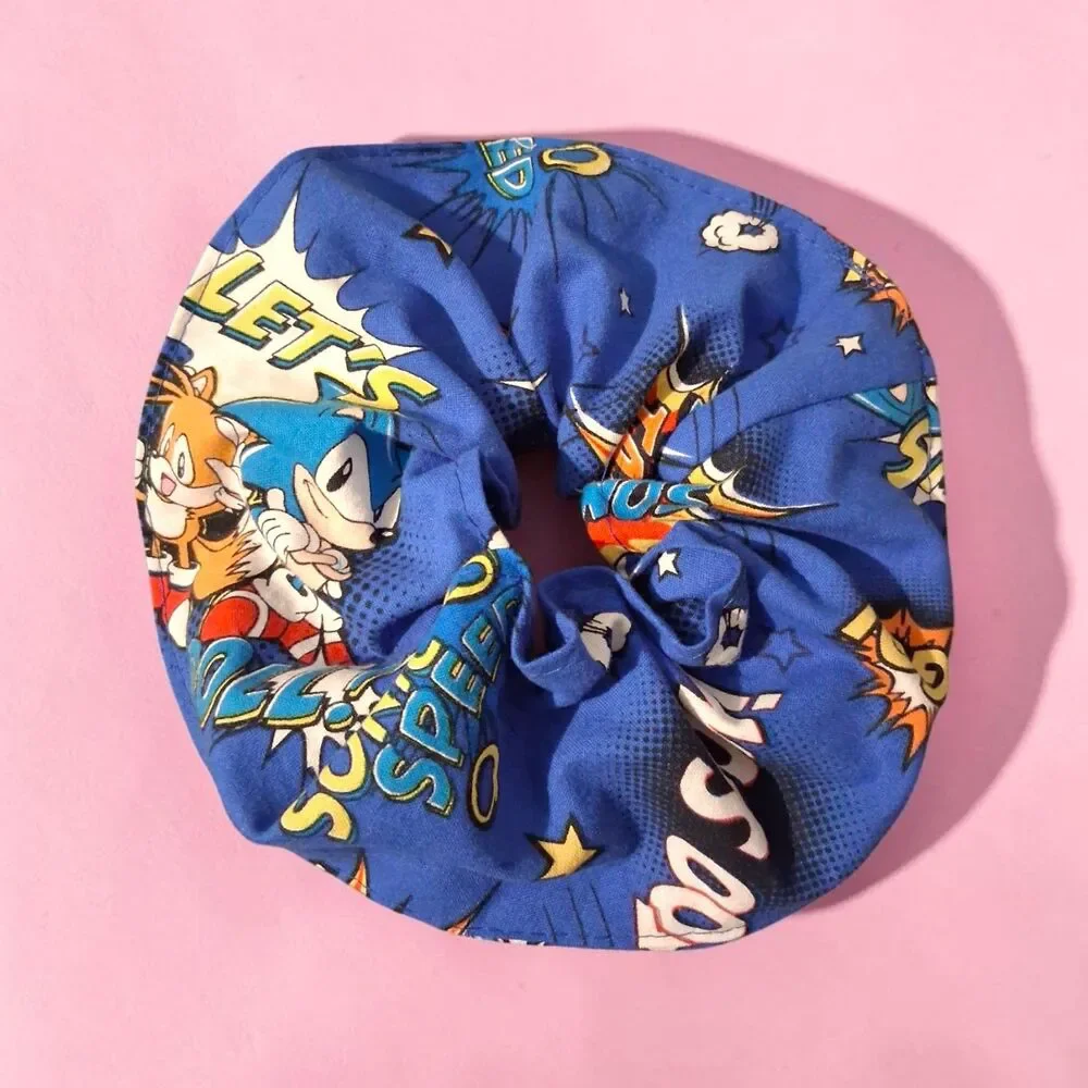 Sonic the Hedgehog & Tails Oversized Jumbo Fabric Scrunchie - 7